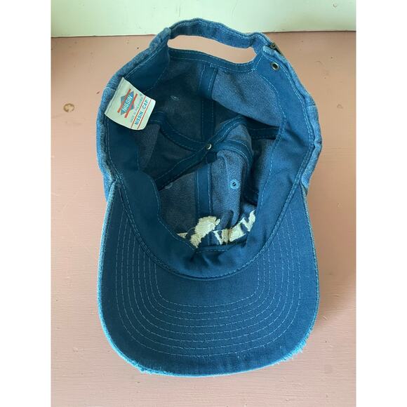 Vintage Worn In "New Dad" Nissin Dad Cap w/ Adjustable Fabric Strap - Picture 7 of 8